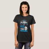 Alaska husky sled dog racing and mushing 11 t-shirt (Voorkant volledig)