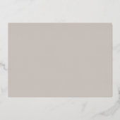 Alaska Huwelijk Save The Date Roze Goud Folie Uitnodiging (Achterkant)