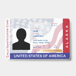 ALASKA - Identificatiekaart voor kinderen Badge