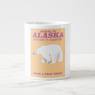 Alaska IJsbeer vintage reisposter Grote Koffiekop