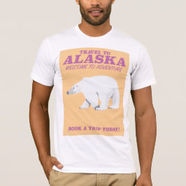 Alaska IJsbeer vintage reisposter T-shirt