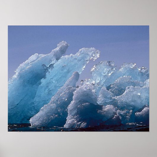 Alaska IJsschilderij Poster (Voorkant)