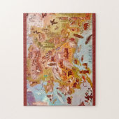 Alaska Illustrated Postcard 11x14 Legpuzzel (Verticaal)