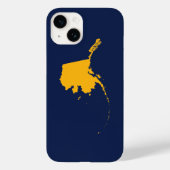 Alaska in Blue en Gold Case-Mate iPhone Case (Achterkant)
