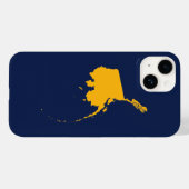 Alaska in Blue en Gold Case-Mate iPhone Case (Achterkant (horizontaal))