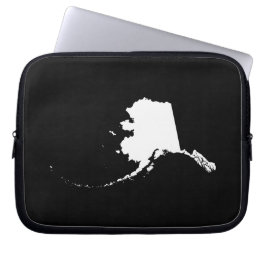 Alaska in het wit laptop sleeve