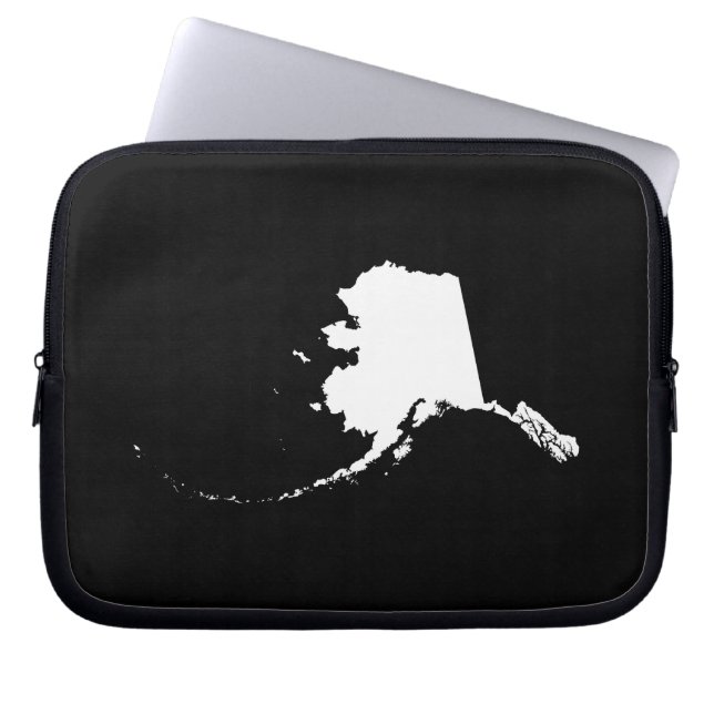 Alaska in het wit laptop sleeve (Voorkant)