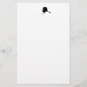 Alaska in het zwart briefpapier (Voorkant)