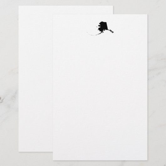 Alaska in het zwart briefpapier (Voorkant / Achterkant)