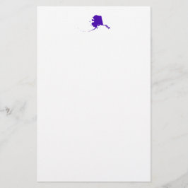 Alaska in Paars Briefpapier