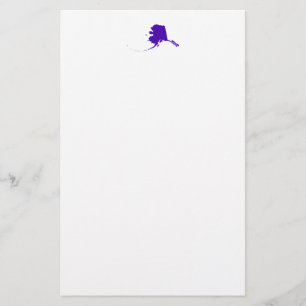 Alaska in Paars Briefpapier