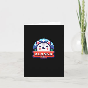 Alaska In Usa Sticker Kaart