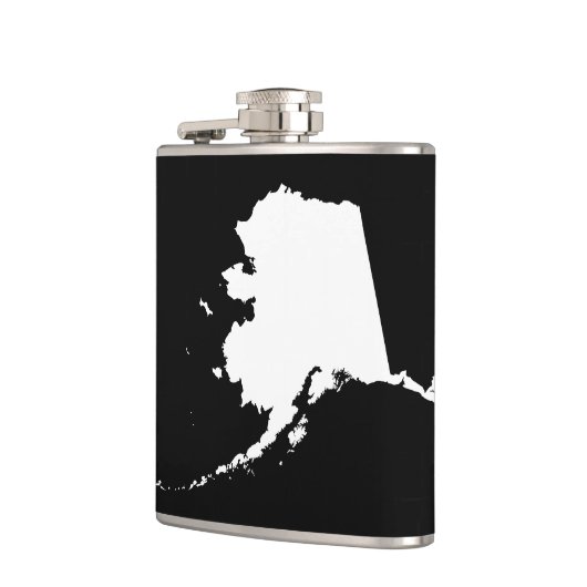 Alaska in zwart-wit heupfles (Links)