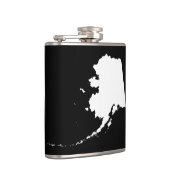 Alaska in zwart-wit heupfles (Rechts)