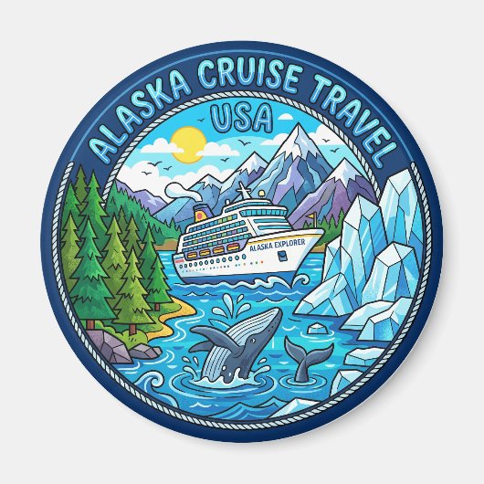 Alaska Inside Passage VS Magneet (Voorkant)