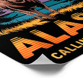 Alaska Is Calling And I Moose Go Funny Animal Love Poster (Hoek)