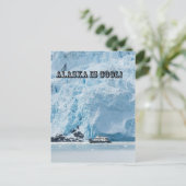 Alaska is cool! briefkaart (Staand voorkant)