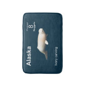 Alaska Ivory Beluga Whale Stamp Badmat (Voorkant Verticaal)