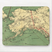  Alaska-kaart (1900) Muismat (Voorkant)