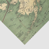  Alaska-kaart (1900) Tissuepapier (Detail)