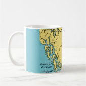 Alaska Kaart Ansichtkaart Mok (Links)