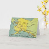  Alaska-kaart - Bering Straat, Nome, Barrow Kaart (Gele Bloem)