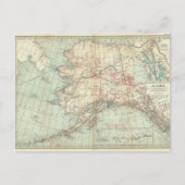  Alaska-kaart Briefkaart (Voorkant)