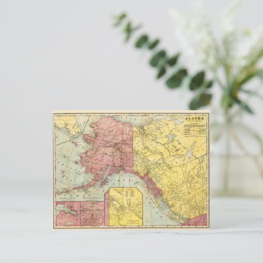  Alaska-kaart Briefkaart (Staand voorkant)