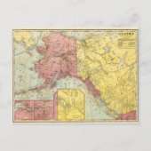  Alaska-kaart Briefkaart (Voorkant)