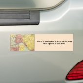  Alaska-kaart Bumpersticker (Op auto)