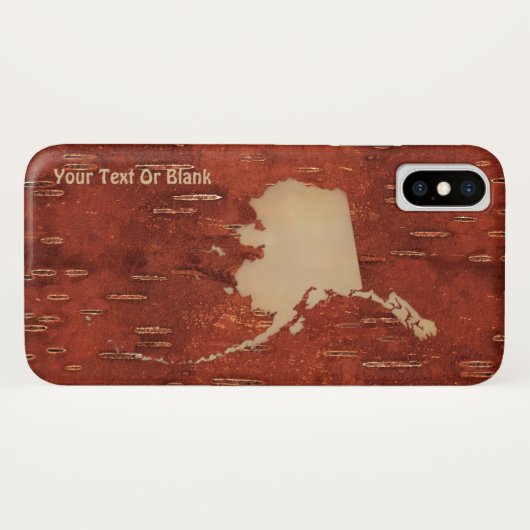 Alaska-kaart op binnenste baarmoedervlek Case-Mate iPhone case (Achterkant (horizontaal))