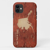 Alaska-kaart op binnenste baarmoedervlek Case-Mate iPhone case (Achterkant)