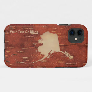 Alaska-kaart op binnenste baarmoedervlek Case-Mate iPhone case