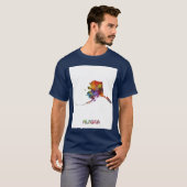alaska kaart t-shirt (Voorkant volledig)