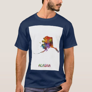 alaska kaart t-shirt