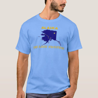 Alaska Kaart Vlag De laatste Grens T-shirt