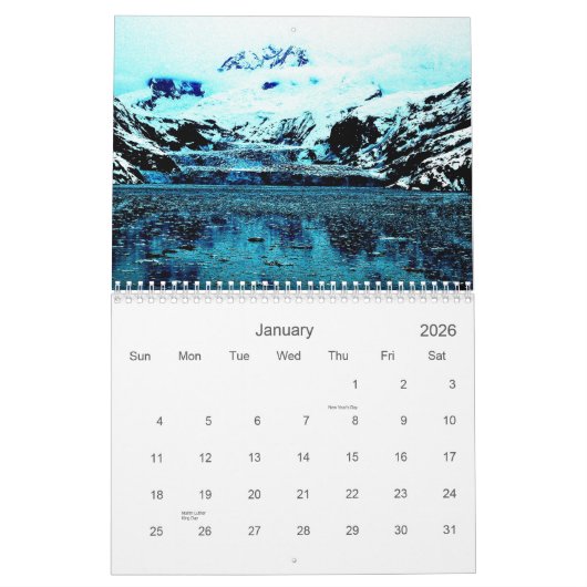 Alaska Kalender (Jan 2026)