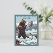 Alaska Katmai Nationaal Park Briefkaart (Staand voorkant)