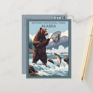 Alaska Katmai Nationaal Park Briefkaart