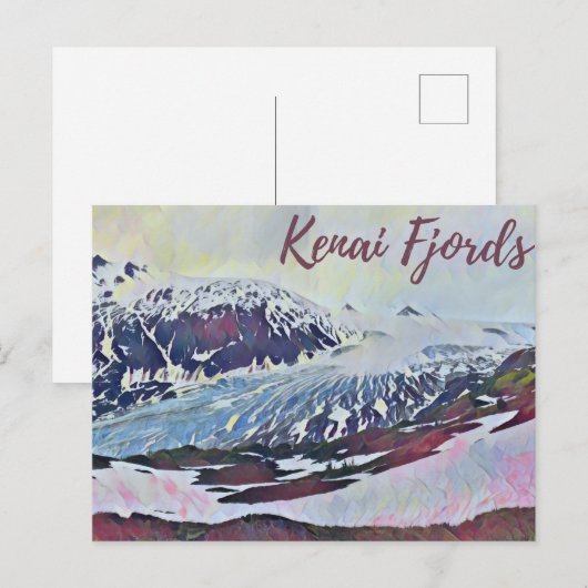 Alaska Kenai Glacier Fotografie Briefkaart (Voorkant / Achterkant)