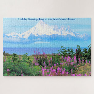 Alaska kenia Mount iliamna Jigzaag Puzzle Legpuzzel