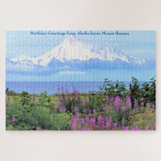 Alaska kenia Mount iliamna Jigzaag Puzzle Legpuzzel (Horizontaal)