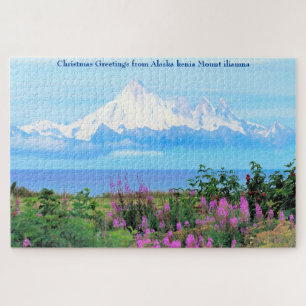 Alaska kenia Mount iliamna Jigzaag Puzzle Legpuzzel
