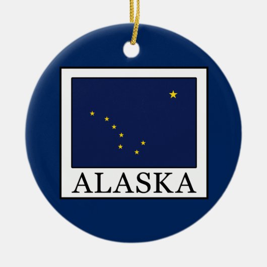 Alaska Keramisch Ornament (Voorkant)