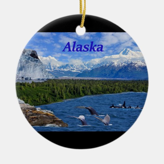 Alaska Keramisch Ornament (Voorkant)