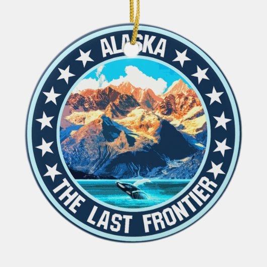 Alaska Keramisch Ornament (Voorkant)