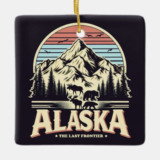 Alaska Keramisch Ornament (Voorkant)