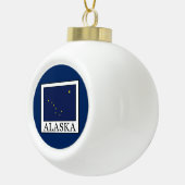 Alaska Keramische Bal Ornament (Rechts)