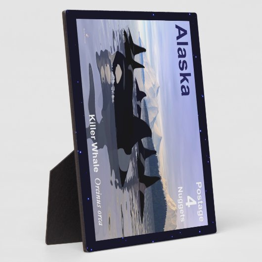 Alaska Killer Whales Stamp Fotoplaat (Zijkant)