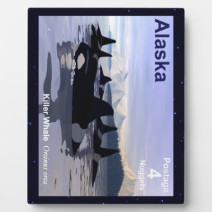 Alaska Killer Whales Stamp Fotoplaat